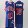 Men's Detroit Pistons Rodman #10 Swingman NBA Classic Jersey - buybasketballnow.net