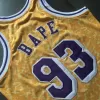 Men's Los Angeles Lakers BAPE #93 Swingman NBA Classic Jersey - buybasketballnow.net