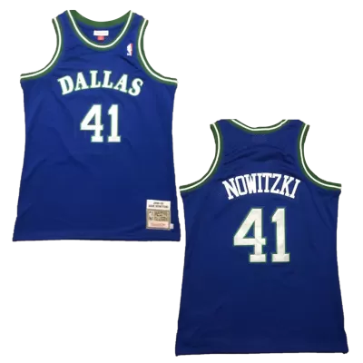 Men's Dallas Mavericks Nowitzki #41 NBA Classic Jersey 1998/99 - buybasketballnow.net