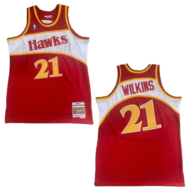 Men's Atlanta Hawks Wilkins #21 NBA Classic Jersey 1986/87 - buybasketballnow.net