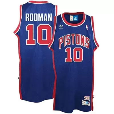 Men's Detroit Pistons Rodman #10 Swingman NBA Classic Jersey - buybasketballnow.net