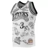 Men's Philadelphia 76ers Allen Iverson #3 Swingman NBA Classic Jersey 97-98 - buybasketballnow.net