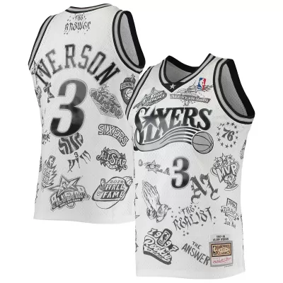 Men's Philadelphia 76ers Allen Iverson #3 Swingman NBA Classic Jersey 97-98 - buybasketballnow.net