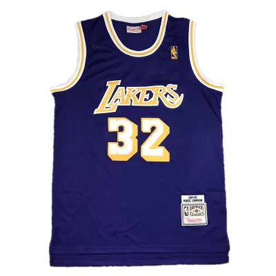 Men's Los Angeles Lakers Magic Johnson #32 NBA Classic Jersey 84-85 - buybasketballnow.net