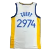 Men's Golden State Warriors Stephen Curry #2,974 Swingman NBA Jersey - Association Edition2021/22 - buybasketballnow.net