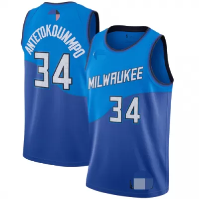 Men's Milwaukee Bucks Giannis Antetokounmpo #34 Swingman NBA Jersey - City Edition 2020/21 - buybasketballnow.net