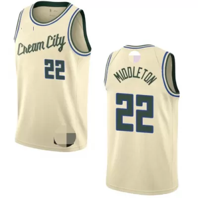 Men's Milwaukee Bucks Khris Middleton #22 Swingman NBA Jersey - City Edition - buybasketballnow.net