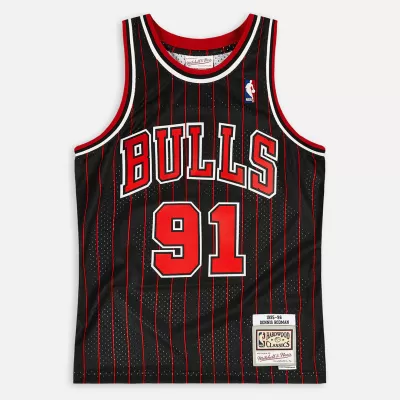 Men's Chicago Bulls Dennis Rodman #91 Swingman NBA Classic Jersey 1995/96 - buybasketballnow.net