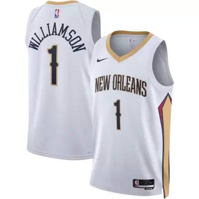 Men's New Orleans Pelicans Zion Williamson #1 NBA Jersey - Association Edition22/23 - buybasketballnow.net