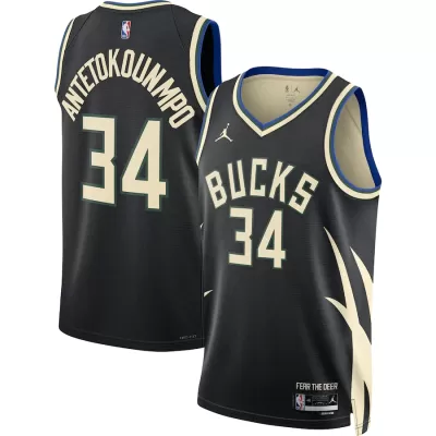 Men's Milwaukee Bucks Bucks Antetokounmpo #34 Swingman NBA Jersey - Statement Edition 2022/23 - buybasketballnow.net