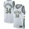 Men's Milwaukee Bucks Bucks Antetokounmpo #34 Swingman NBA Jersey - Association Edition2022/23 - buybasketballnow.net