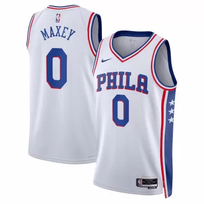 Men's Philadelphia 76ers Tyrese Maxey #0 Swingman NBA Jersey - Association Edition22/23 - buybasketballnow.net