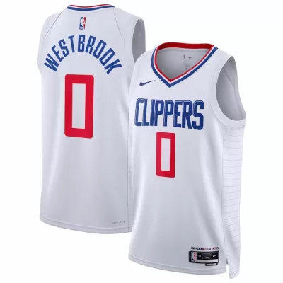 Men's Los Angeles Clippers Russell Westbrook #0 Swingman NBA Jersey - Association Edition2022/23 - buybasketballnow.net