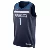 Men's Minnesota Timberwolves Anthony Edwards #1 Swingman NBA Jersey - Icon Edition 2022/23 - buybasketballnow.net