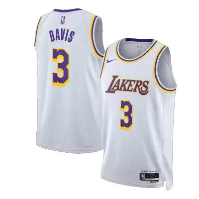 Men's Los Angeles Lakers Anthony Davis #3 Swingman NBA Jersey - Association Edition2022/23 - buybasketballnow.net