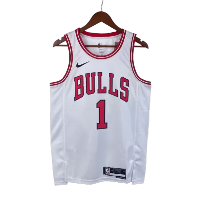 Men's Chicago Bulls Rose #1 Swingman NBA Jersey - Association Edition2022/23 - buybasketballnow.net