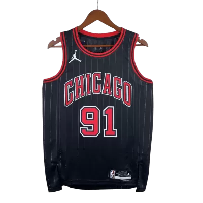 Men's Chicago Bulls Dennis Rodman #91 Swingman NBA Jersey - Statement Edition 2022/23 - buybasketballnow.net