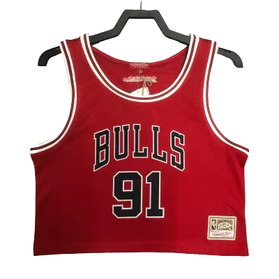 Women Adult Chicago Bulls Dennis Rodman #91 Classics NBA Jersey 1996/97 - buybasketballnow.net