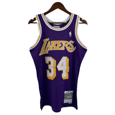 Men's Los Angeles Lakers O'NEAL #34 Swingman NBA Classic Jersey 1996/97 - buybasketballnow.net