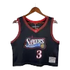 Women Adult Philadelphia 76ers Allen Iverson #3 NBA Jersey 1997/98 - buybasketballnow.net