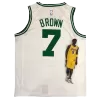 Men's Boston Celtics Brown #7 Swingman NBA Classic Jersey 2018 - buybasketballnow.net