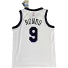 Men's Los Angeles Lakers Rajon Rondo #9 Swingman NBA Jersey - Association Edition2022/23 - buybasketballnow.net