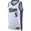 Men's Sacramento Kings De'Aaron Fox #5 Swingman NBA Jersey - Association Edition2023/24 - buybasketballnow.net