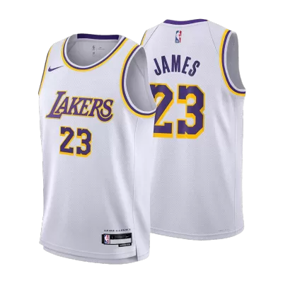 Kids's Los Angeles Lakers LeBron James #23 Swingman NBA Jersey - Association Edition2022/23 - buybasketballnow.net