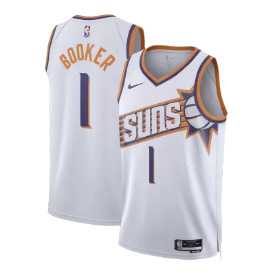 Men's Phoenix Suns Devin Booker #1 Swingman NBA Jersey - Association Edition2023/24 - buybasketballnow.net