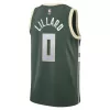 Men's Milwaukee Bucks Damian Lillard #0 Swingman NBA Jersey - Icon Edition - buybasketballnow.net