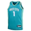 Kids's Charlotte Hornets LaMelo Ball #1 Swingman NBA Jersey - City Edition - buybasketballnow.net