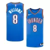 Men's Oklahoma City Thunder JALEN WILLIAMS #8 Swingman NBA Jersey - Icon Edition - buybasketballnow.net