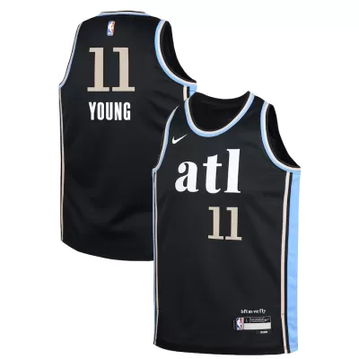 Kids's Atlanta Hawks Trae Young #11 Swingman NBA Jersey - City Edition 2023/24 - buybasketballnow.net