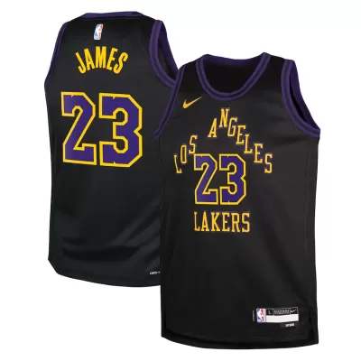 Kids's Los Angeles Lakers Lebron James #23 Swingman NBA Jersey - City Edition 2023/24 - buybasketballnow.net