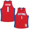 Men's Detroit Pistons Allen Iverson #1 Swingman NBA Classic Jersey 2008/09 - buybasketballnow.net