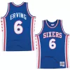 Men's Philadelphia 76ers Julius Erving #6 Swingman NBA Classic Jersey 1976/77 - buybasketballnow.net