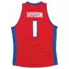 Men's Detroit Pistons Allen Iverson #1 Swingman NBA Classic Jersey 2008/09 - buybasketballnow.net