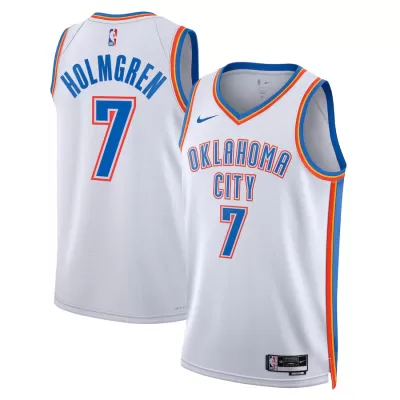 Men's Oklahoma City Thunder Chet Holmgren #7 Swingman NBA Jersey - Association Edition - buybasketballnow.net