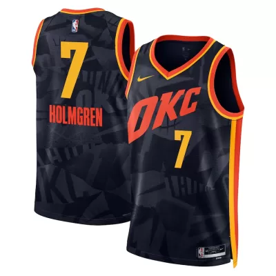 Men's Oklahoma City Thunder Chet Holmgren #7 Swingman NBA Jersey - City Edition - buybasketballnow.net