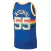 Men's Denver Nuggets Dikembe Mutombo #55 Swingman NBA Classic Jersey 1991/92 - buybasketballnow.net