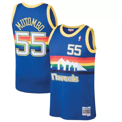 Men's Denver Nuggets Dikembe Mutombo #55 Swingman NBA Classic Jersey 1991/92 - buybasketballnow.net